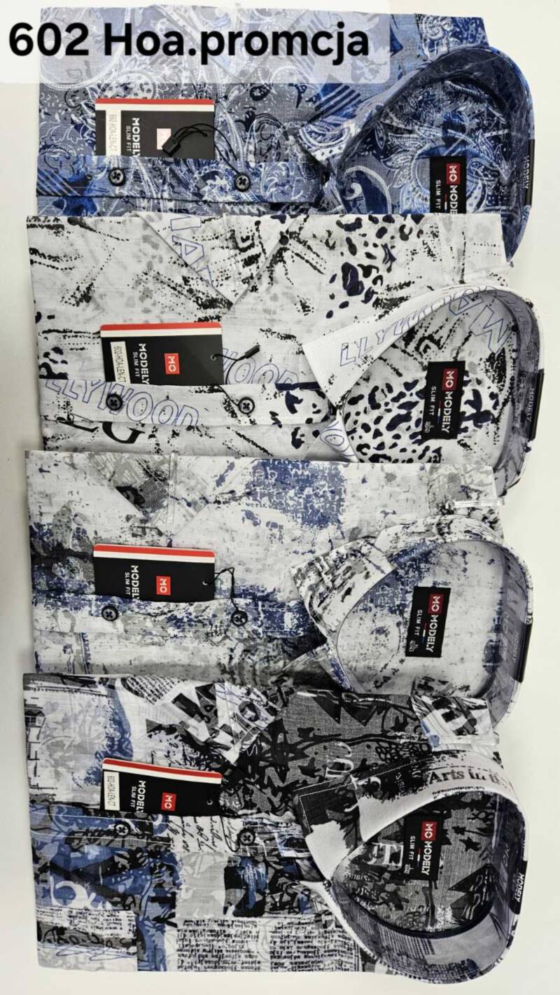 Koszula męska Roz 39-46. Mix kolor. Paczka 30 szt 1